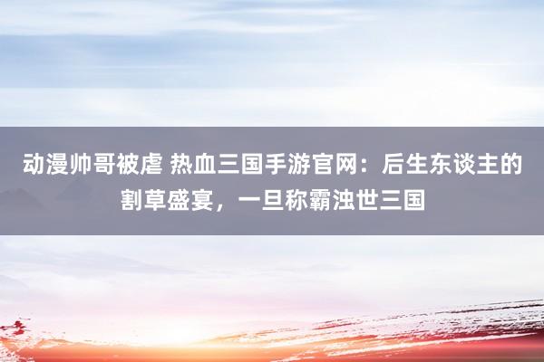 动漫帅哥被虐 热血三国手游官网：后生东谈主的割草盛宴，一旦称霸浊世三国