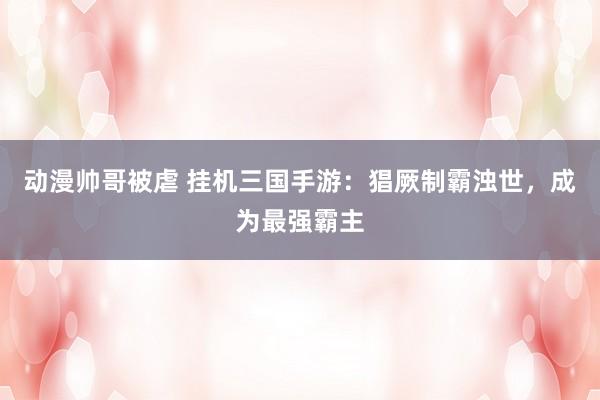 动漫帅哥被虐 挂机三国手游：猖厥制霸浊世，成为最强霸主