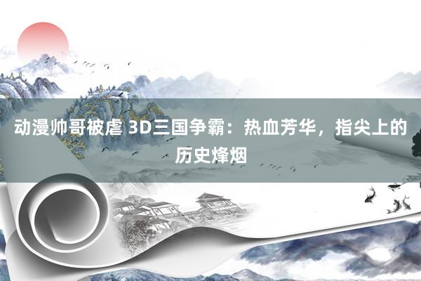 动漫帅哥被虐 3D三国争霸：热血芳华，指尖上的历史烽烟