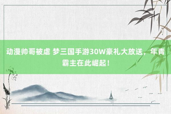 动漫帅哥被虐 梦三国手游30W豪礼大放送，年青霸主在此崛起！