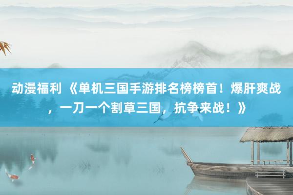 动漫福利 《单机三国手游排名榜榜首！爆肝爽战，一刀一个割草三国，抗争来战！》