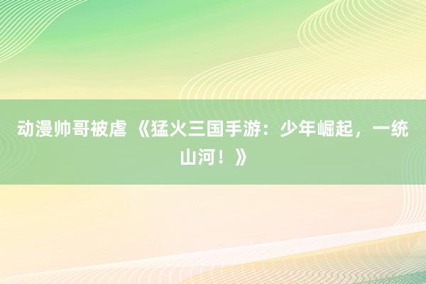 动漫帅哥被虐 《猛火三国手游：少年崛起，一统山河！》